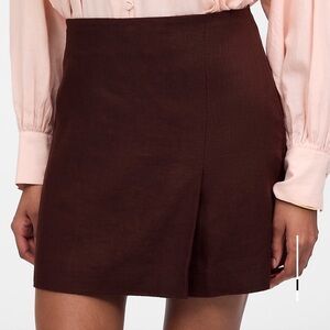 Madewell linen mini skirt